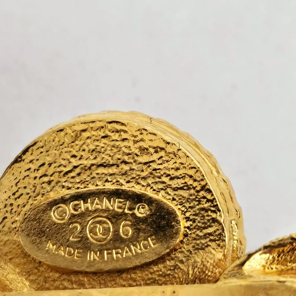 Rare Chanel Gold-plated Brooch